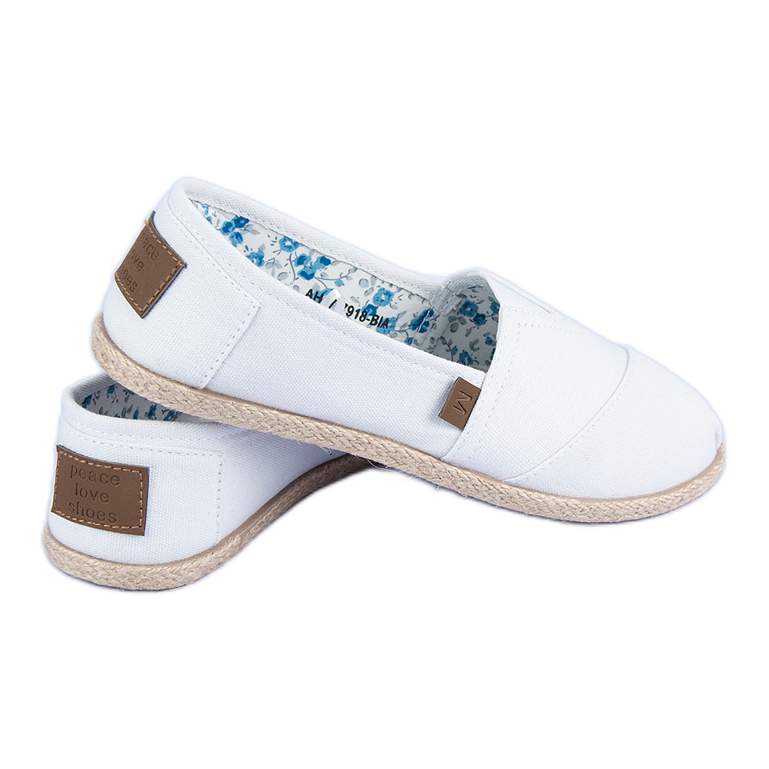 Mckeylor Bijele slip-on espadrile bijela 1