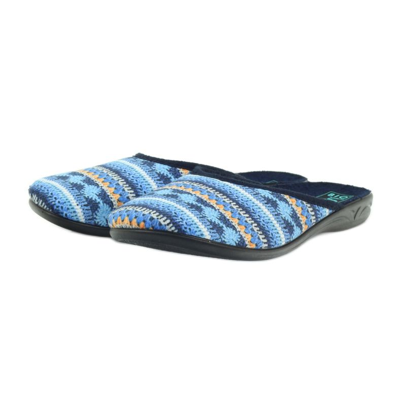 Adanex papuče 23557 norveški džemper tamnoplava plava narančasta 3