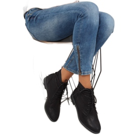 Crne čizme na vezanje K-91 crne crno 1