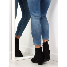 Čizme na stabilnoj peti crne YQ203P crna 2