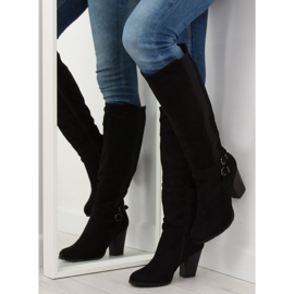 Crne štikle sa visokim potpeticama 103-GG crne crno 2