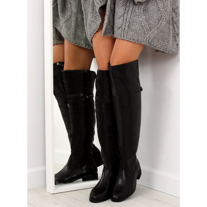 Čizme preko koljena crne A-22 Crne crna 1