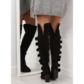 Crne mušketirske čizme FC-H115 Crne crna 2