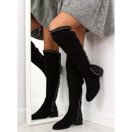 Crne mušketirske čizme FC-H101 crna 1