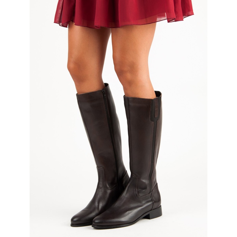 Studio Florence Klasične kožne čizme smeđa 1