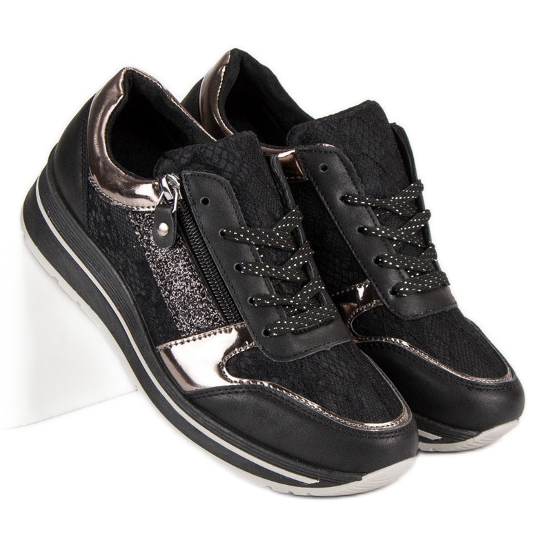 Kayla Elegantne ženske tenisice crna 1