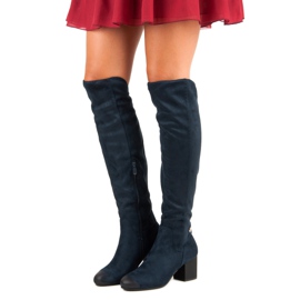 Vinceza Tamnoplave čizme do butina iz VINCEZE tamnoplava 1