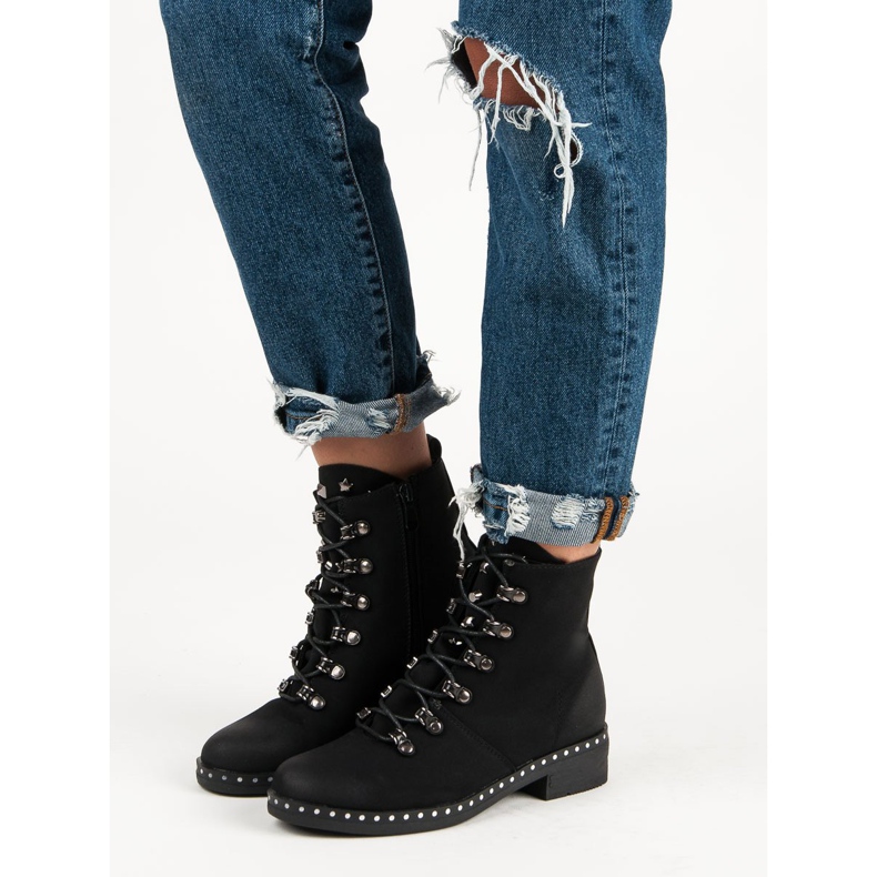 VINCEZA vezane radnike crno 2