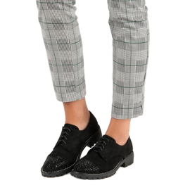 Bello Star Elegantne cipele od antilopa crno 1