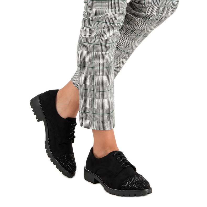 Bello Star Elegantne cipele od antilopa crno 2