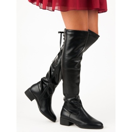 Crne čizme iznad koljena crna 2