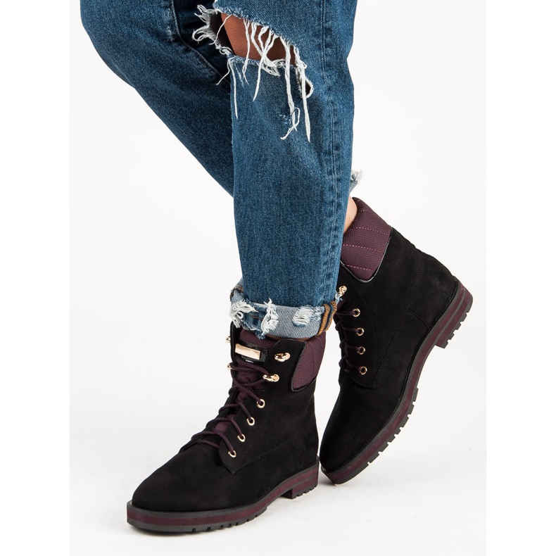 Lucky Shoes Radnici od crnog antilopa 2