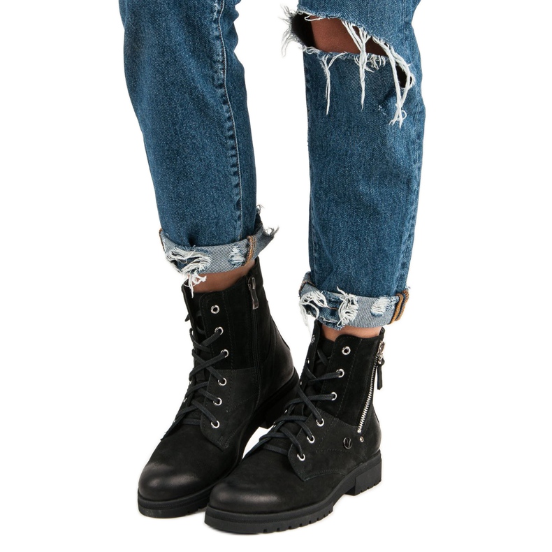 Crne stilske radnice VINCEZA crna 1