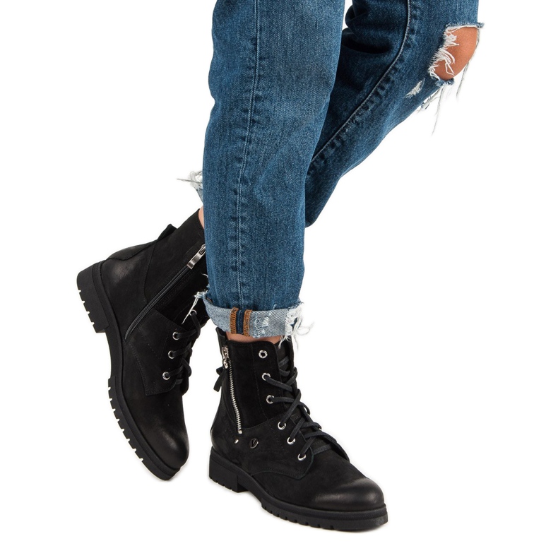 Crne stilske radnice VINCEZA crno 2