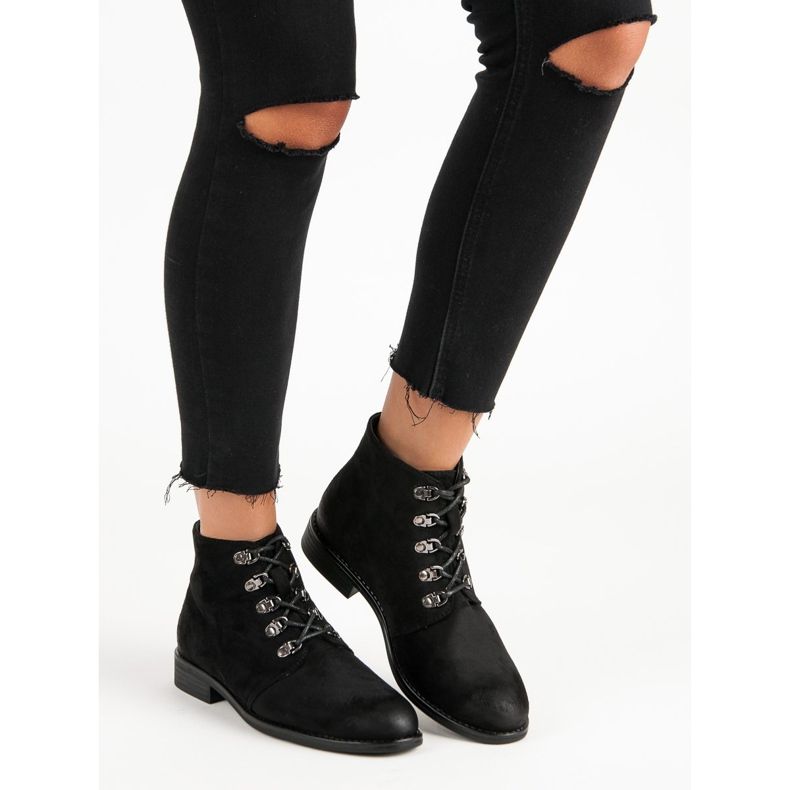 Vezane čizme VINCEZA crno 2