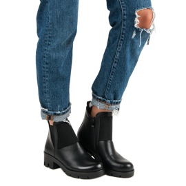 Vinceza Crne gležnjače s visokom potpeticom od vinceze crna 1