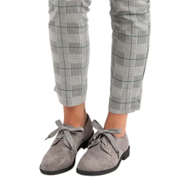 Bello Star Sive cipele na vezanje siva 1