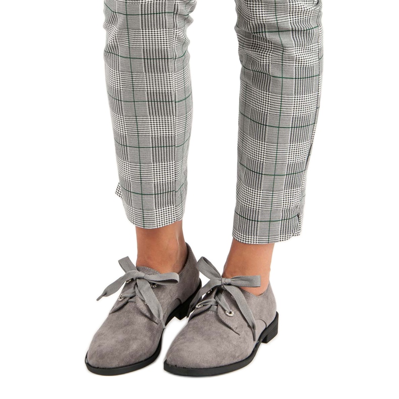 Bello Star Sive cipele na vezanje siva 1