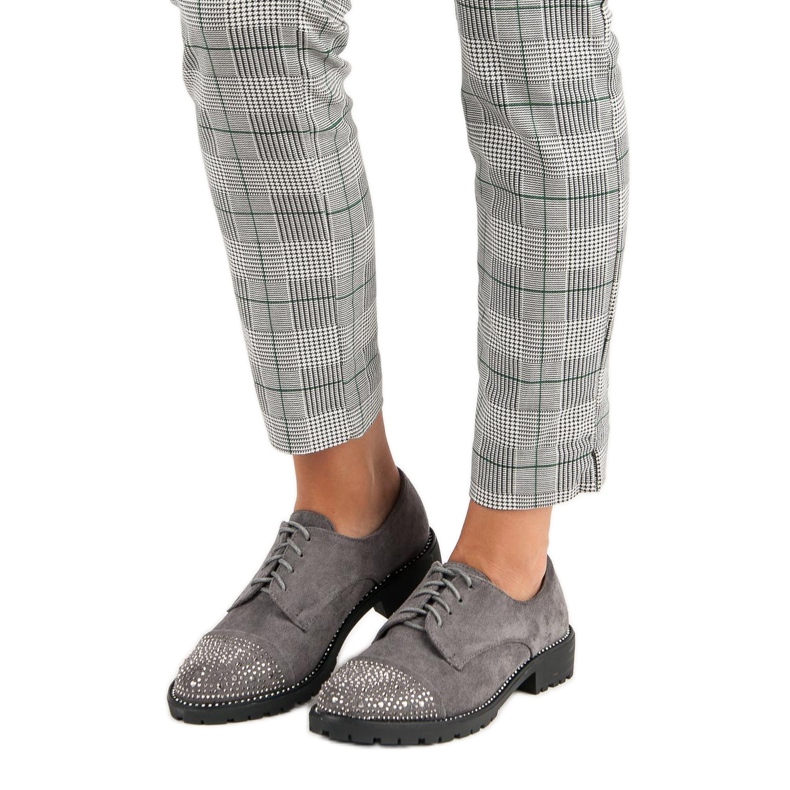 Bello Star Elegantne cipele od antilopa siva 1