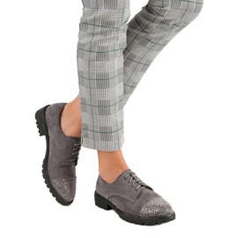 Bello Star Elegantne cipele od antilopa siva 2