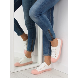 Ženske tenisice bijele i ružičaste BL97P WHITE / PINK bijela ružičasta 2