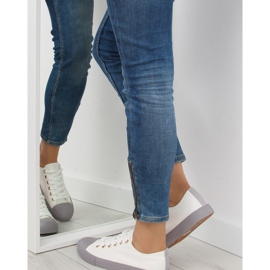 Ženske bijele i sive tenisice BL97P BIJELO / SIVA bijela 1