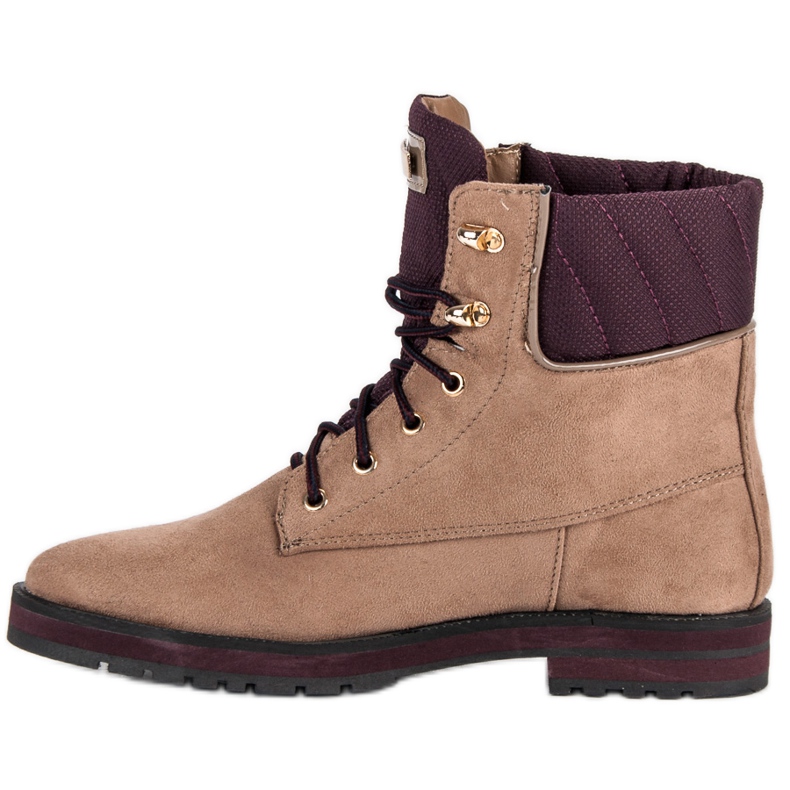 Lucky Shoes Radnici od smeđeg antilopa smeđa 1