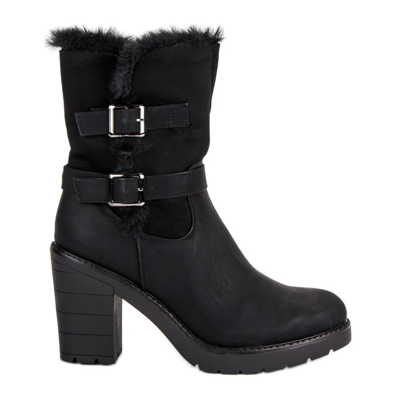 Tople čizme na postu crno 1