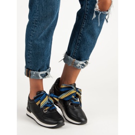 Modne zavezane tenisice crna 1