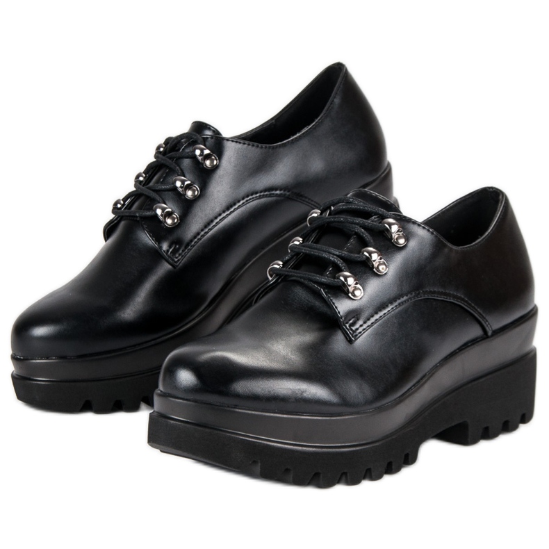 Vezane ženske cipele crno 2