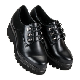 Vezane ženske cipele crno 1