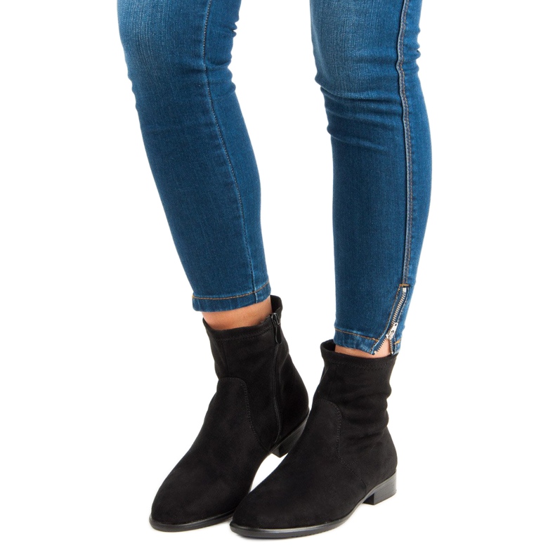 Bella Paris Klasične crne čizme crna 1