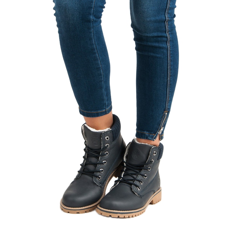 Tamnoplavi hvatači s ovčjom kožom MCKEYLOR plava 2