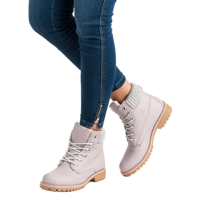 Ljubičasti hvatači s ovčijom kožom MCKEYLOR ljubičasta 2