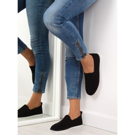 Crne LA08P Crne tenisice na klizanje crno 1