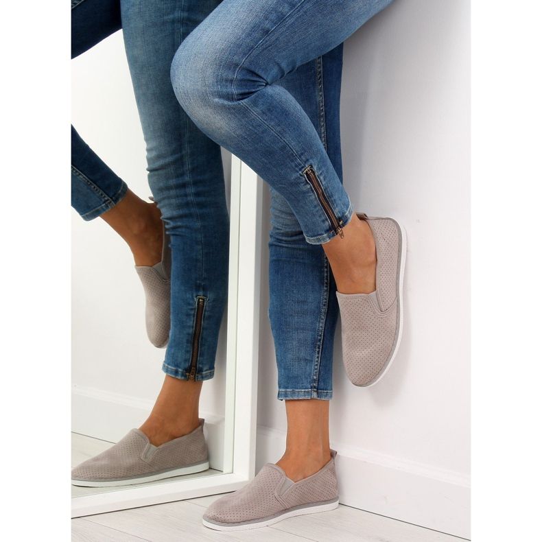 Sive slip-on tenisice LA08P Grey siva 1