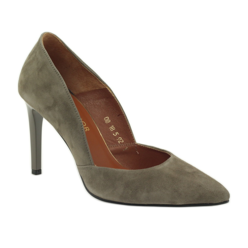 Pumpe na visoku petu Neścior 092 smeđa 1