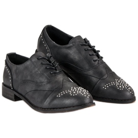 Super Me Modne vezane cipele crno 2