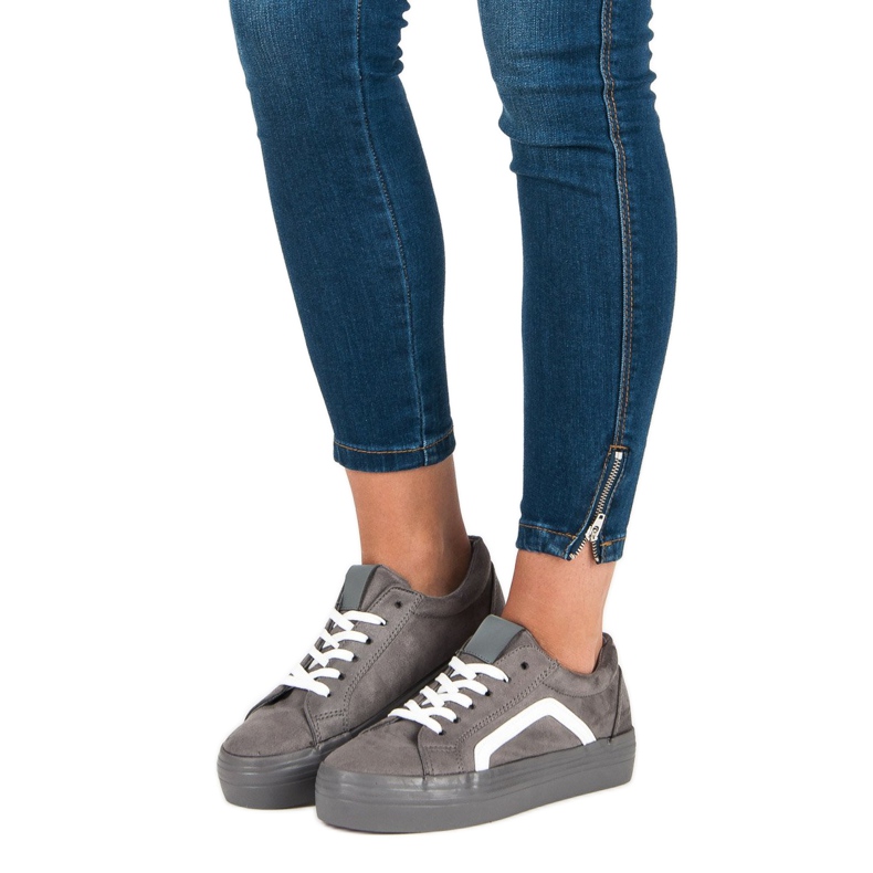 Sport Sive tenisice od antilopa siva 2