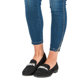 Bestelle Elegantne crne mokasine crna 2