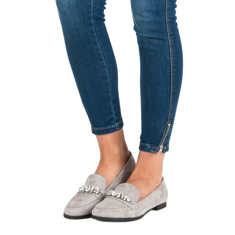 Bestelle Elegantne sive mokasine siva 2