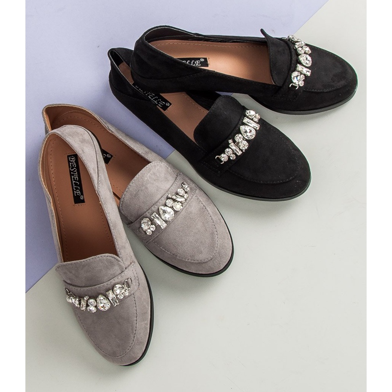 Bestelle Elegantne sive mokasine siva 1