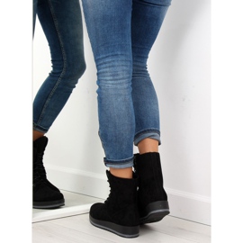 Crne čizme na vezanje 6207 Crne crno 1