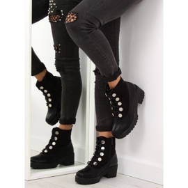 Crne čizme s debelim potplatom JD-19 crna 2