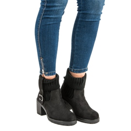 Seastar Čizme s visokom potpeticom od antilopa crno 1