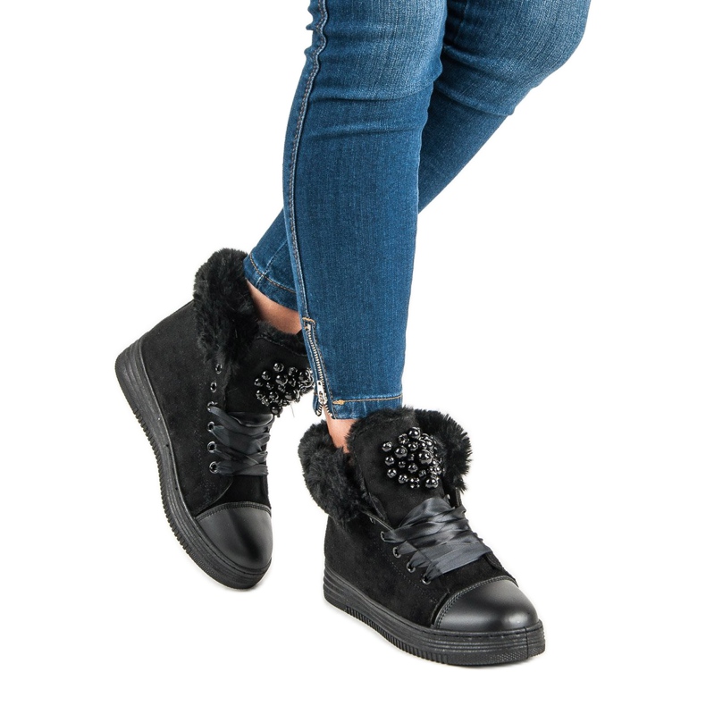 Elegantne tenisice s izolacijom crno 1