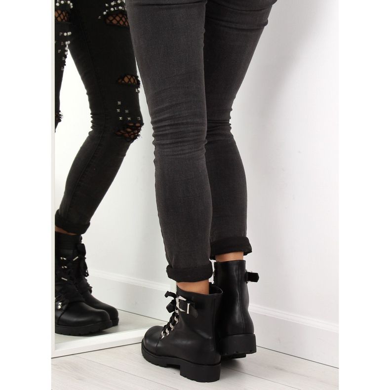 Crne čizme i crna vrpca FC-H125 Crna 1