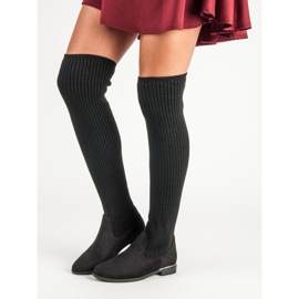 Super Me Ugrađene ženske čizme crna 2