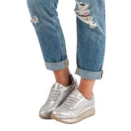 Bestelle Vezane tenisice espadrile siva 1