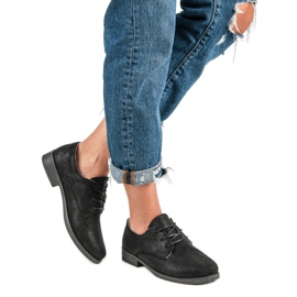 Udobne vezane cipele crno 2